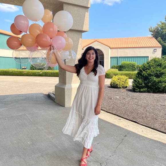 Betsey Johnson | Dresses | White Betsey Johnson Swiss Dot Maxi Dress |  Poshmark